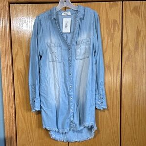 Light Blue Shirt Dress